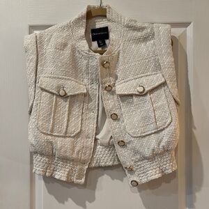 Christian Lacroix Cream Textured Vest